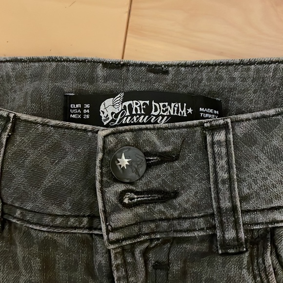 TRF Denim Luxury sexy mini skirt - Picture 2 of 4